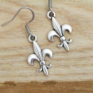 Fleur De Lis Earrings - Handmade & Hypoallergenic